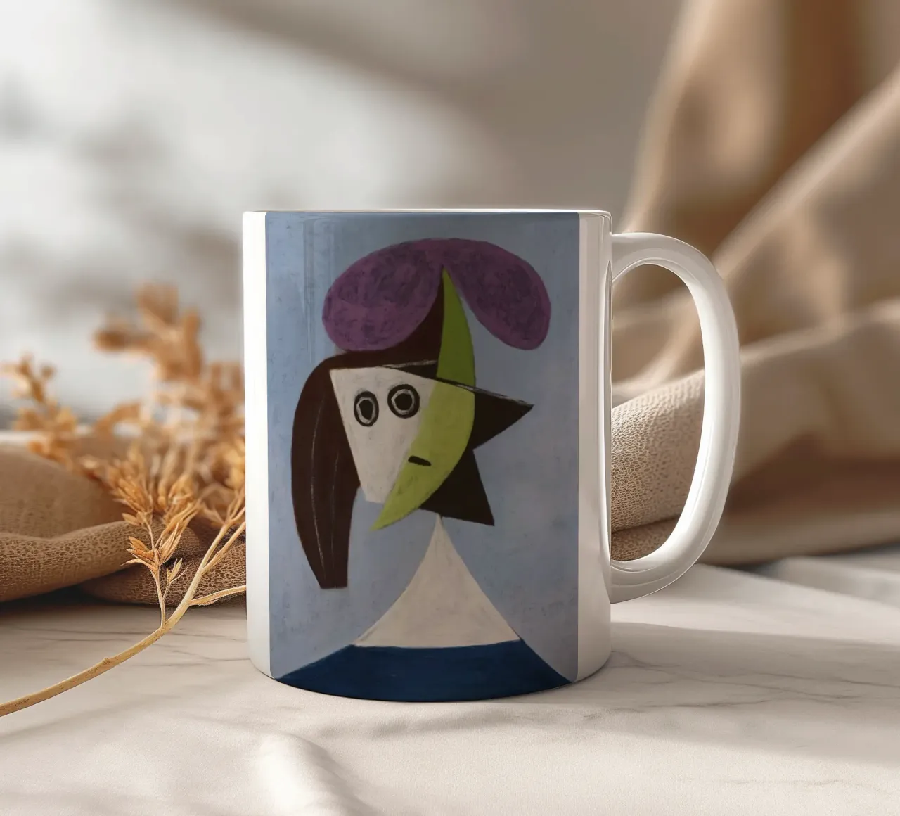 abstract painting by Pablo Picasso tazza in ceramica da eternal nino