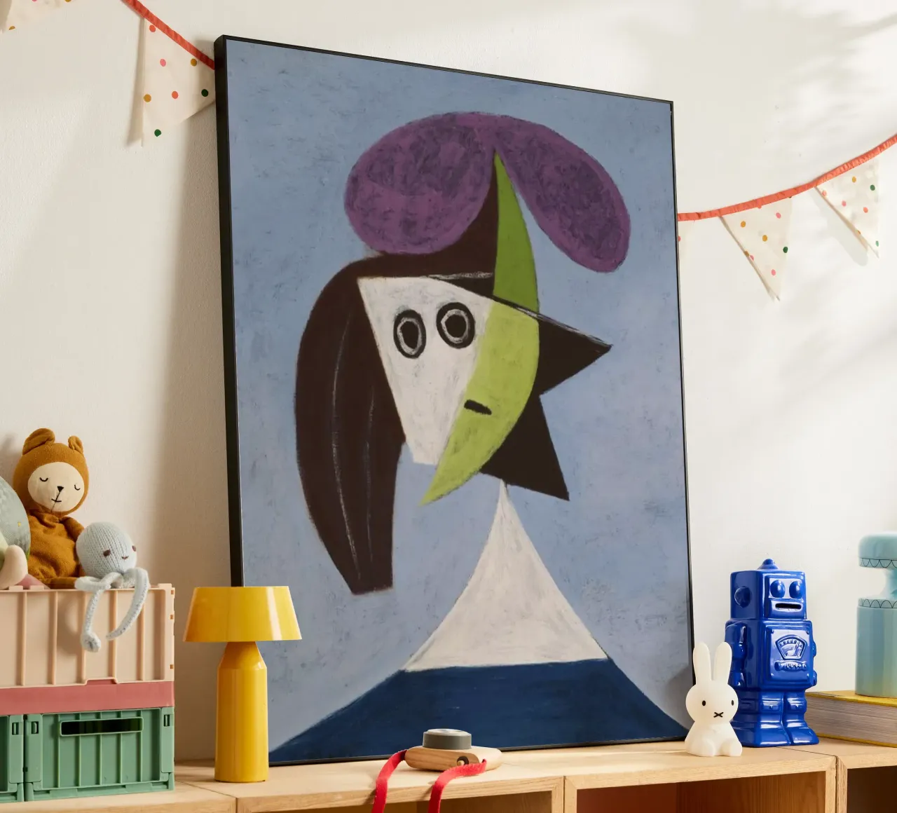abstract painting by Pablo Picasso alluminio dibond da eternal nino