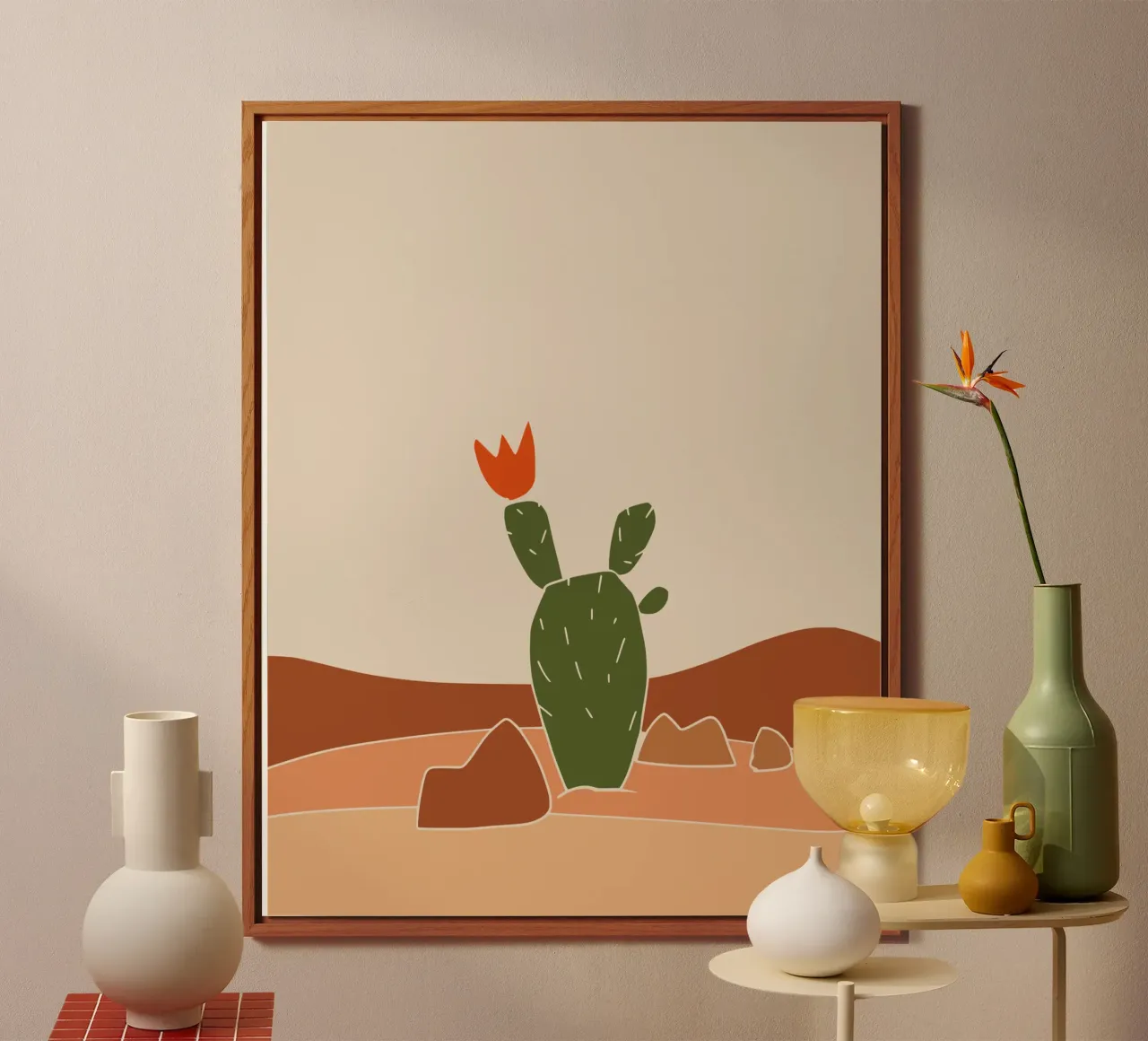 Paesaggio in terracotta 24 alluminio dibond da Little Dean