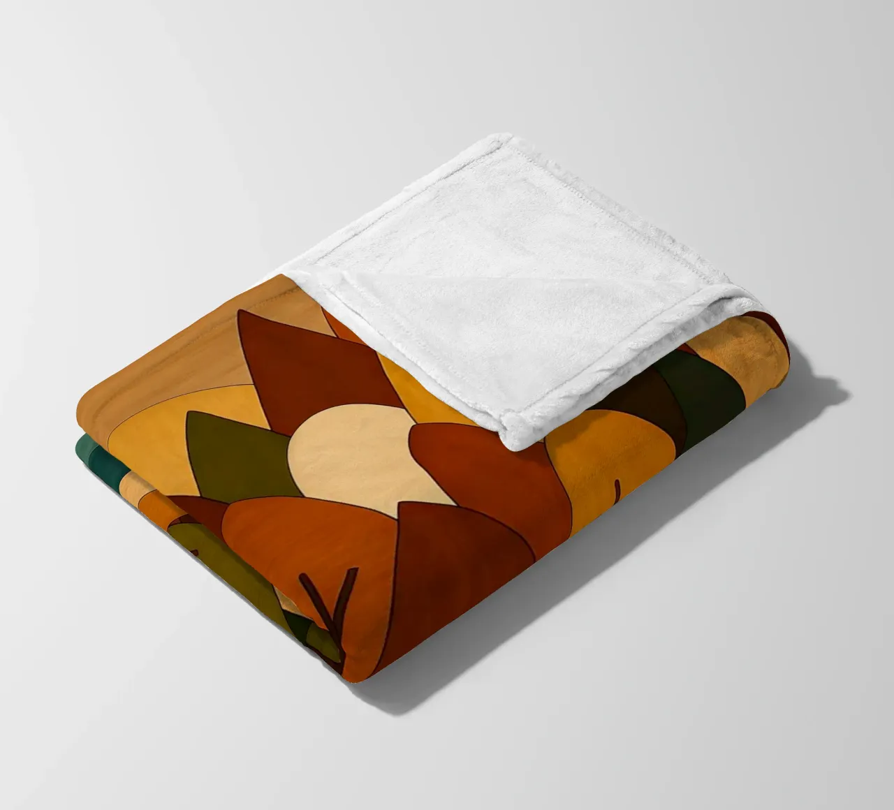 Foresta minimalista in autunno coperta in pile da ARTOMATIC