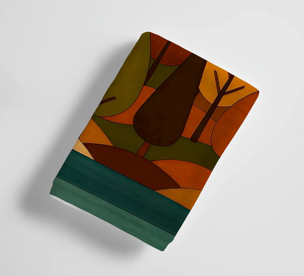Foresta minimalista in autunno asciugamano da bagno da ARTOMATIC