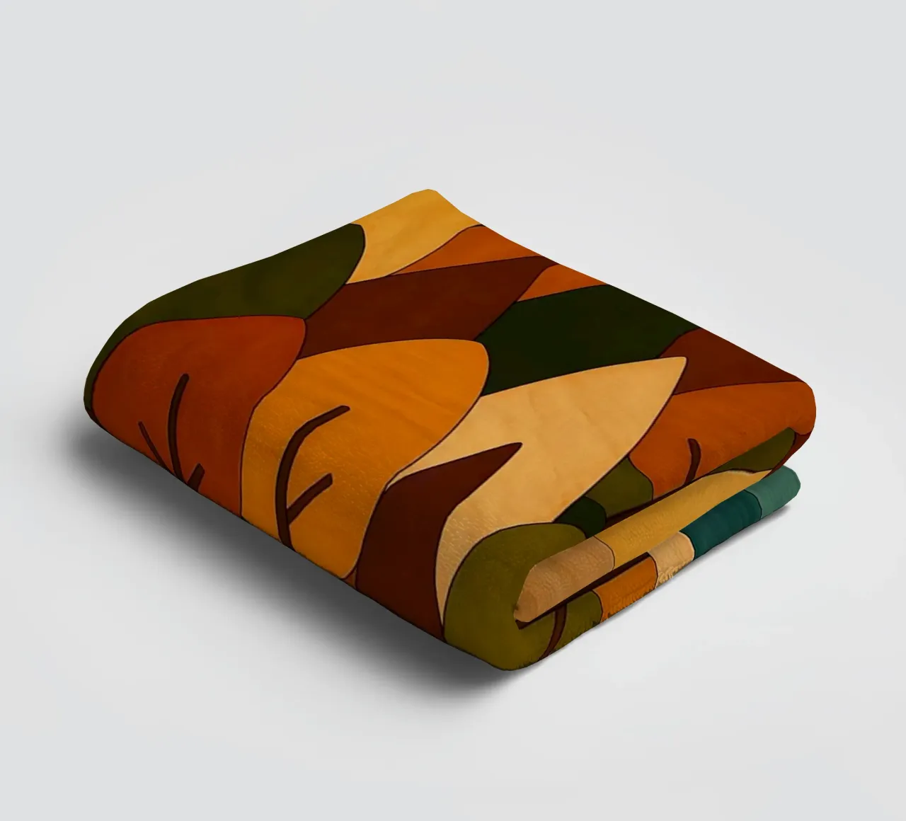 Foresta minimalista in autunno asciugamano da bagno da ARTOMATIC