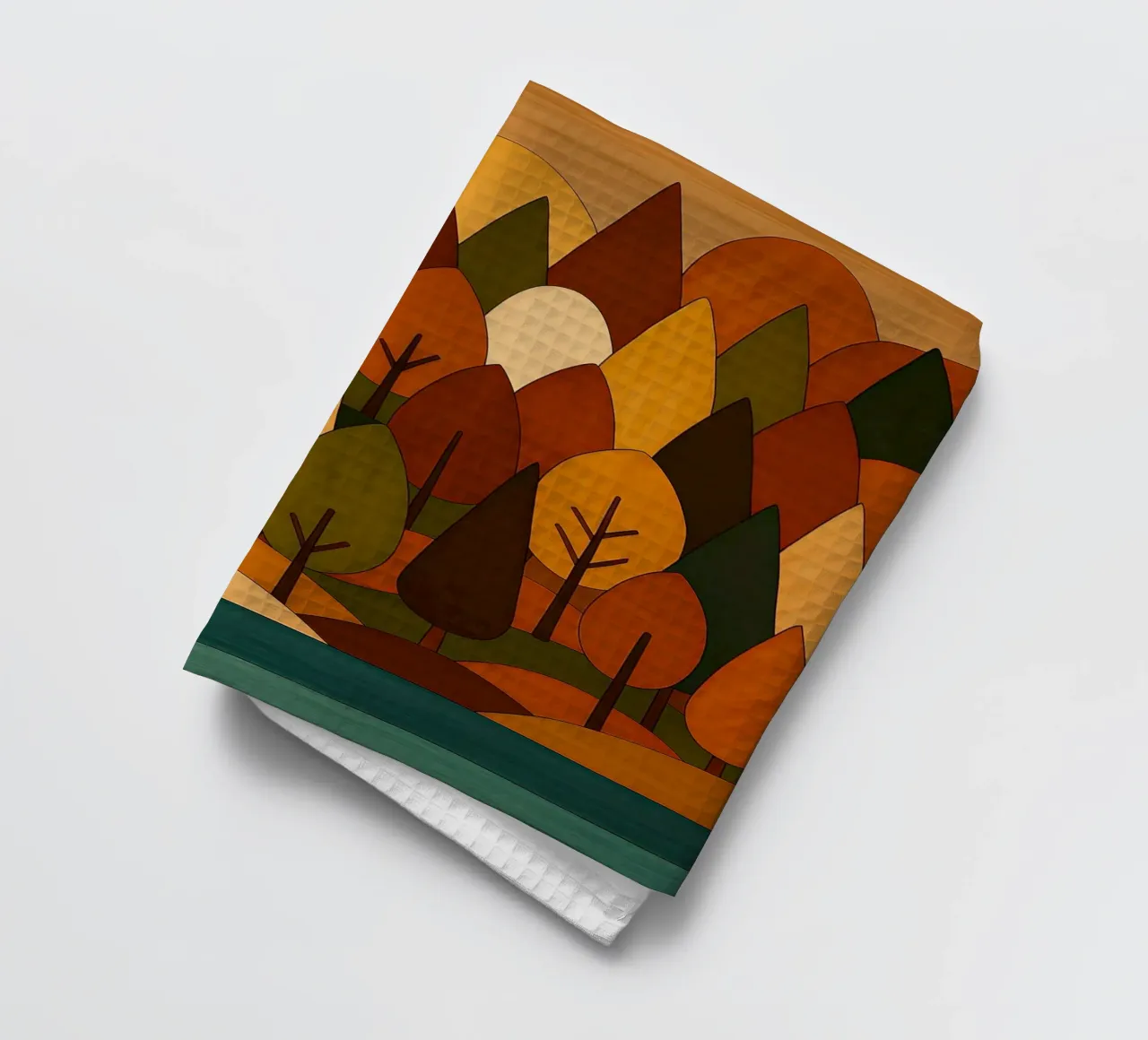 Foresta minimalista in autunno canovaccio da cucina da ARTOMATIC