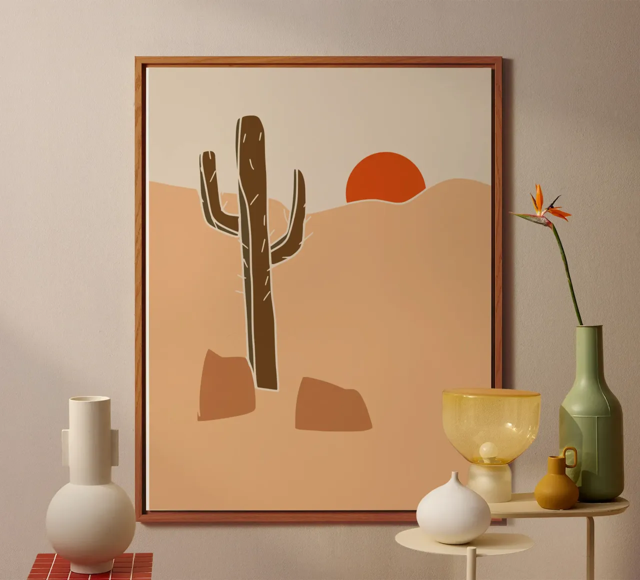 Paesaggio in terracotta 26 alluminio dibond da Little Dean