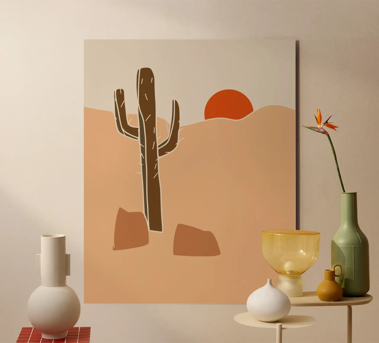 Paesaggio in terracotta 26 alluminio dibond da Little Dean