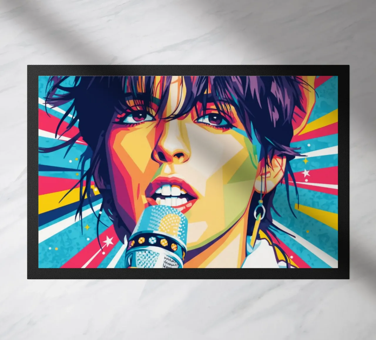 Ritratto pop art di Nena zerbino da Hantamrata