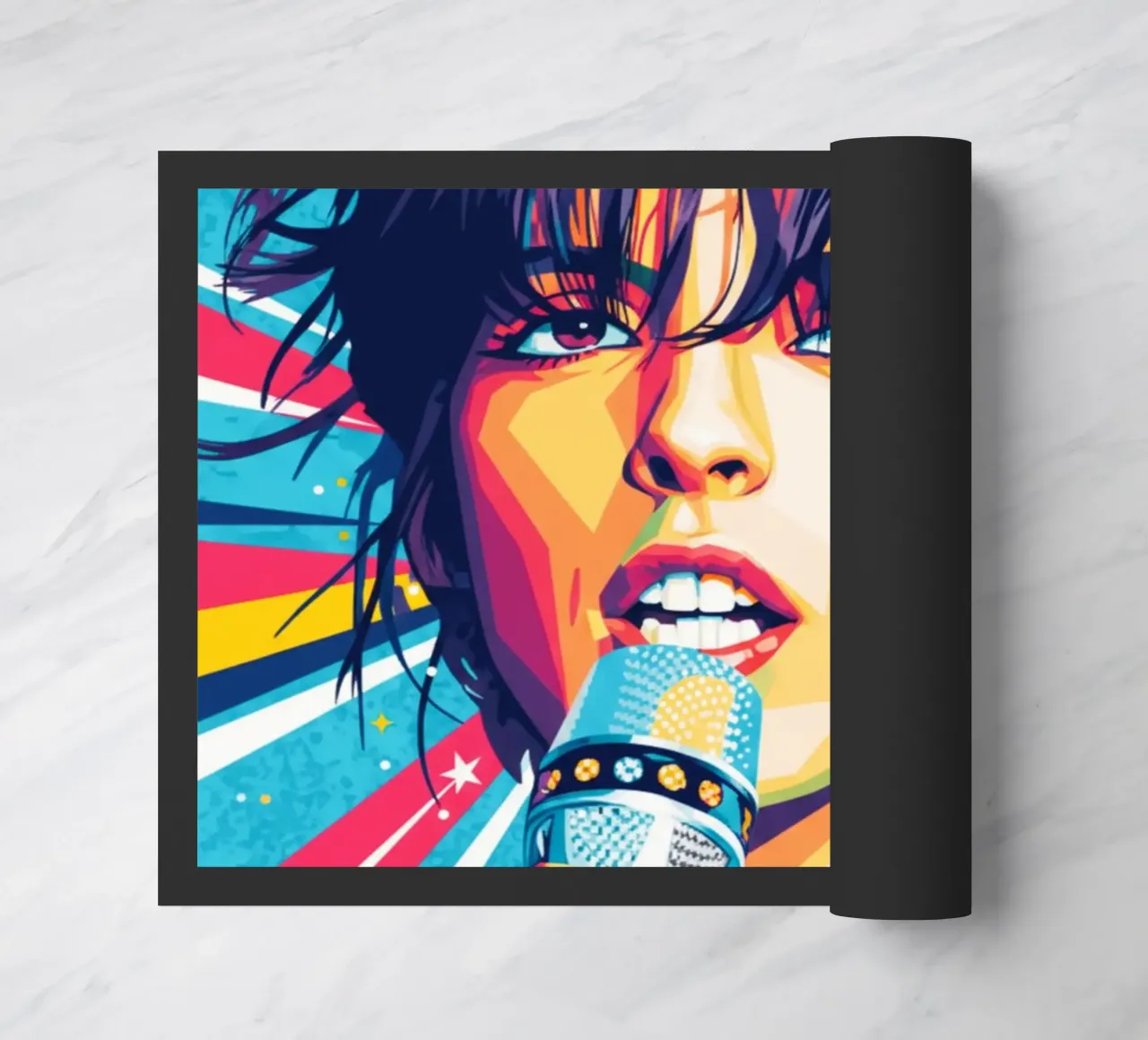 Ritratto pop art di Nena zerbino da Hantamrata