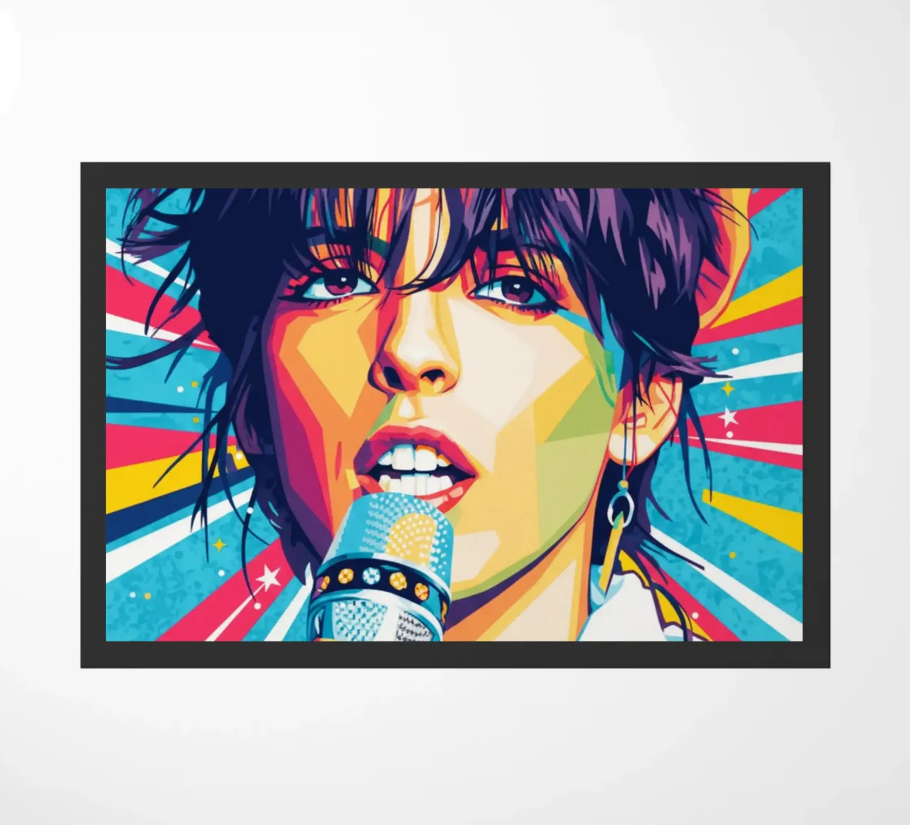 Ritratto pop art di Nena zerbino da Hantamrata