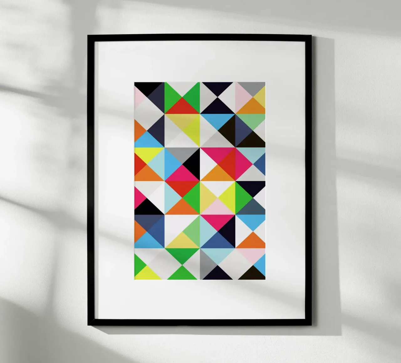 Geometric morning poster con telaio in alluminio da Three Of The Possessed