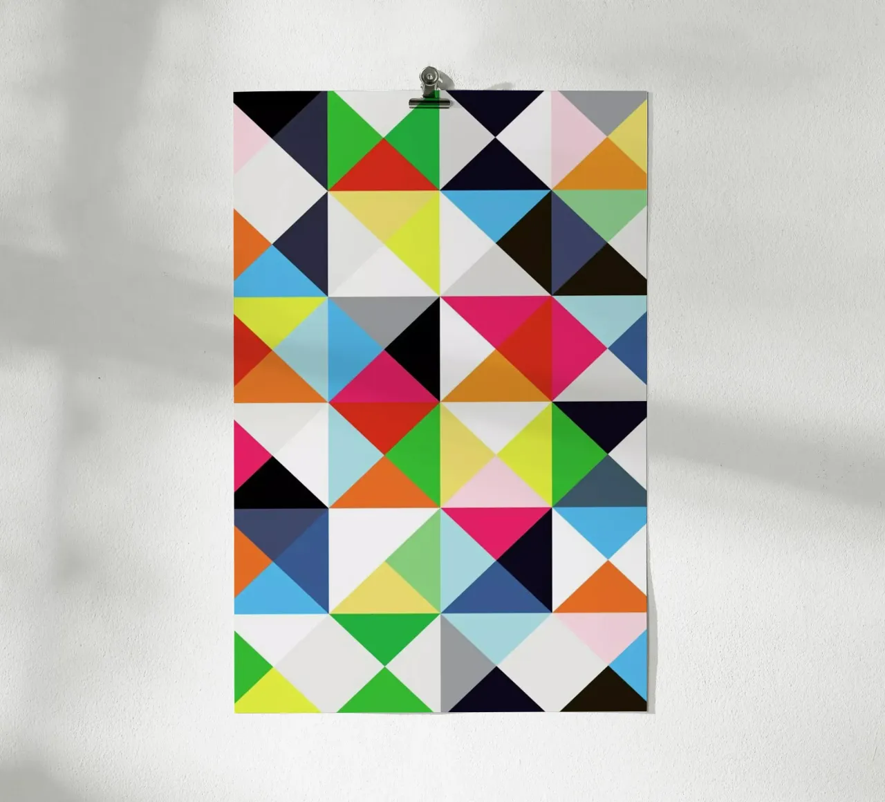 Geometric morning poster con telaio in alluminio da Three Of The Possessed