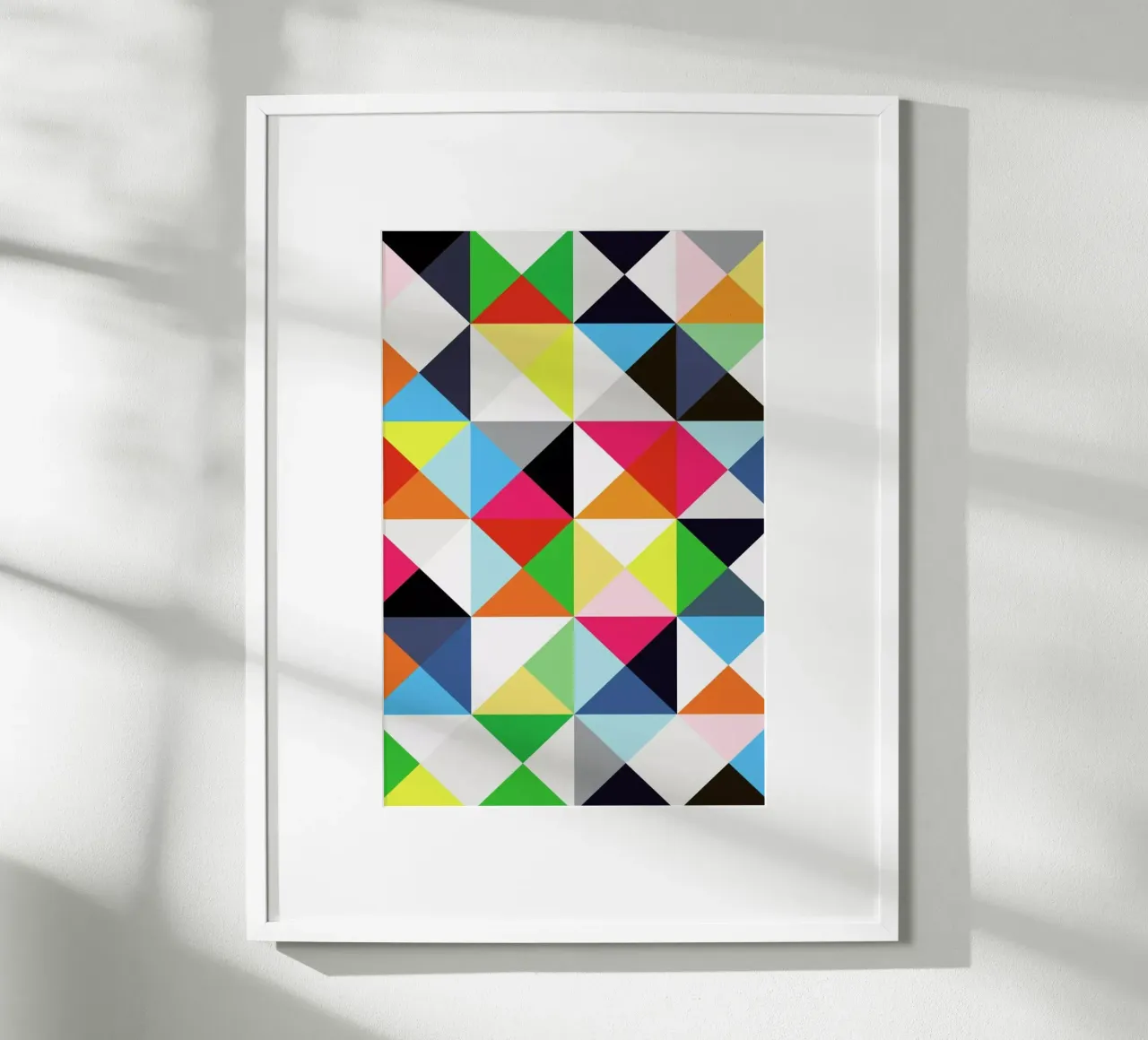 Geometric morning poster con telaio in alluminio da Three Of The Possessed