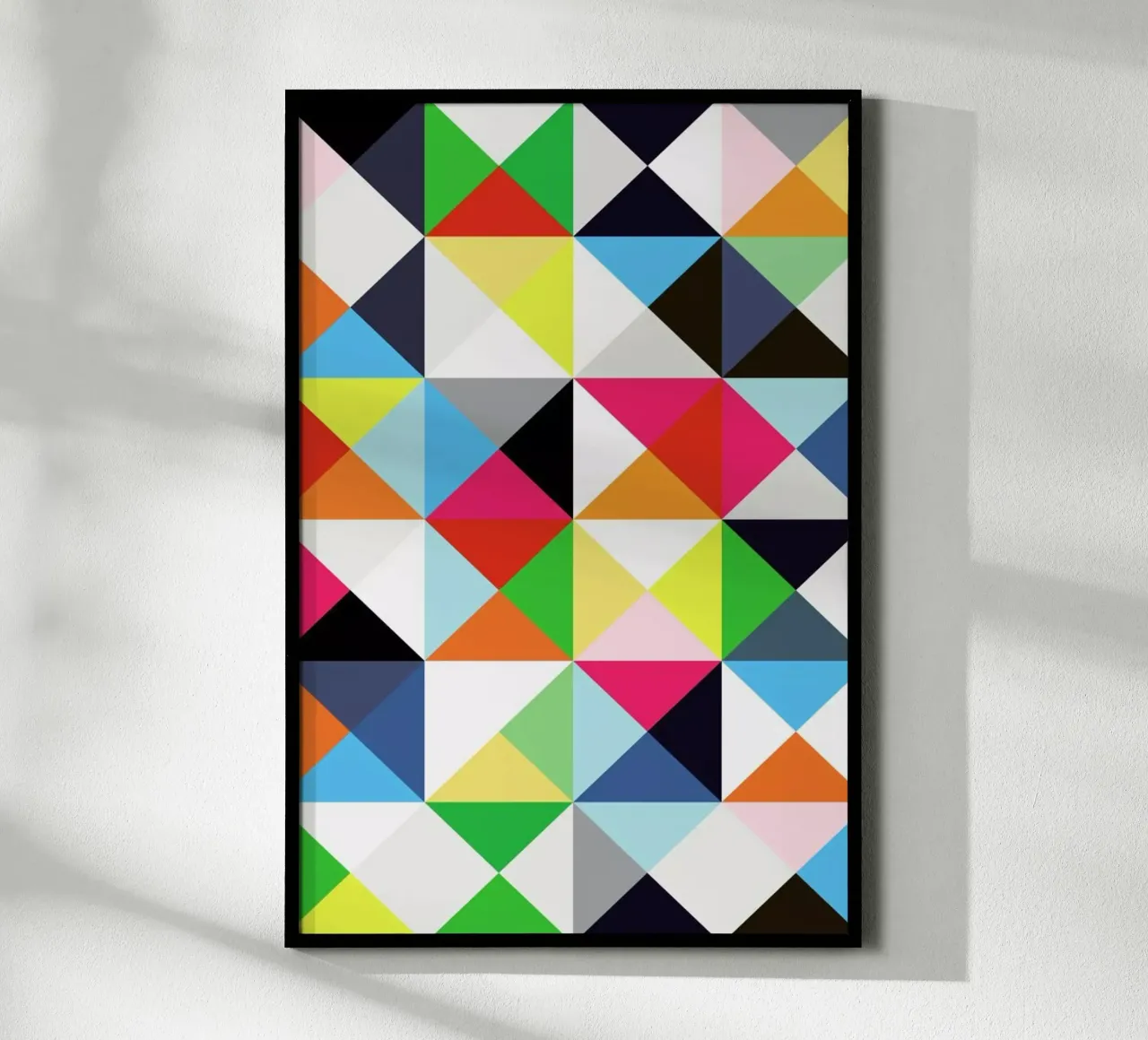 Geometric morning poster con telaio in alluminio da Three Of The Possessed