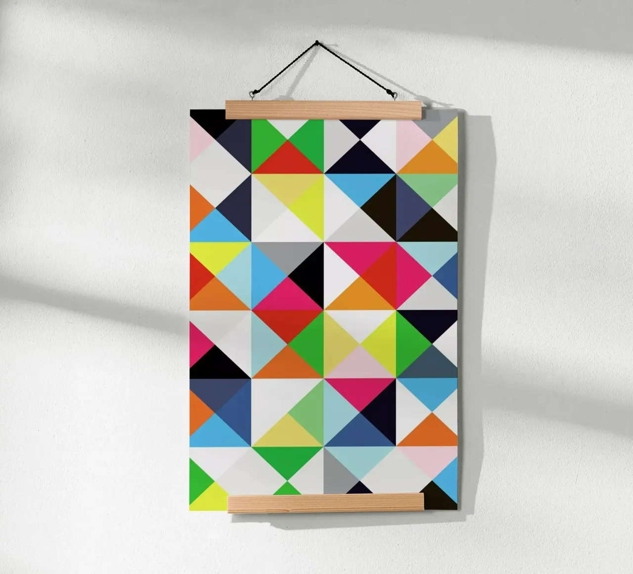 Geometric morning poster con telaio in alluminio da Three Of The Possessed