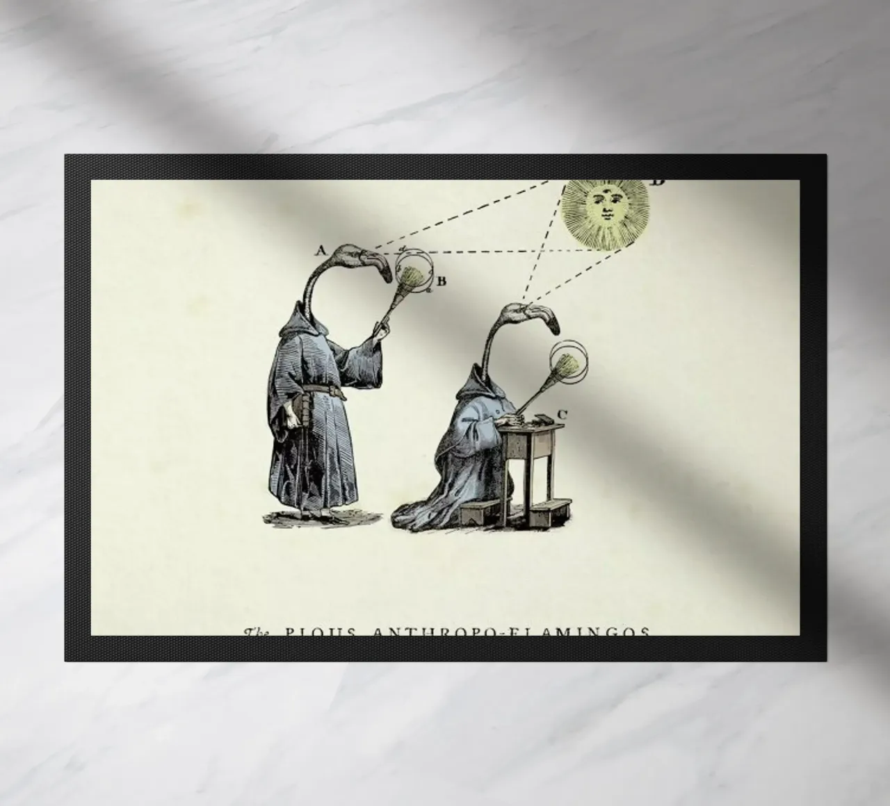 The pious anthropo-flamingos zerbino da Matteo Morelli