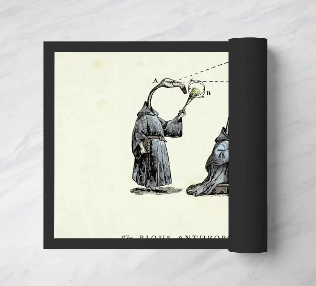 The pious anthropo-flamingos felpudo de Matteo Morelli