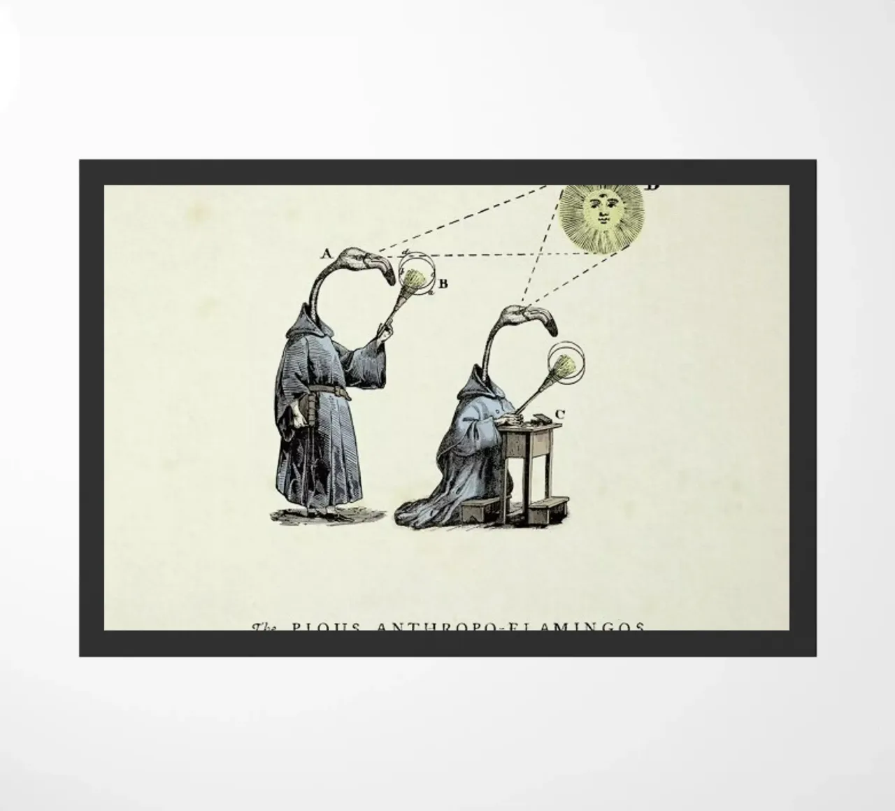 The pious anthropo-flamingos zerbino da Matteo Morelli