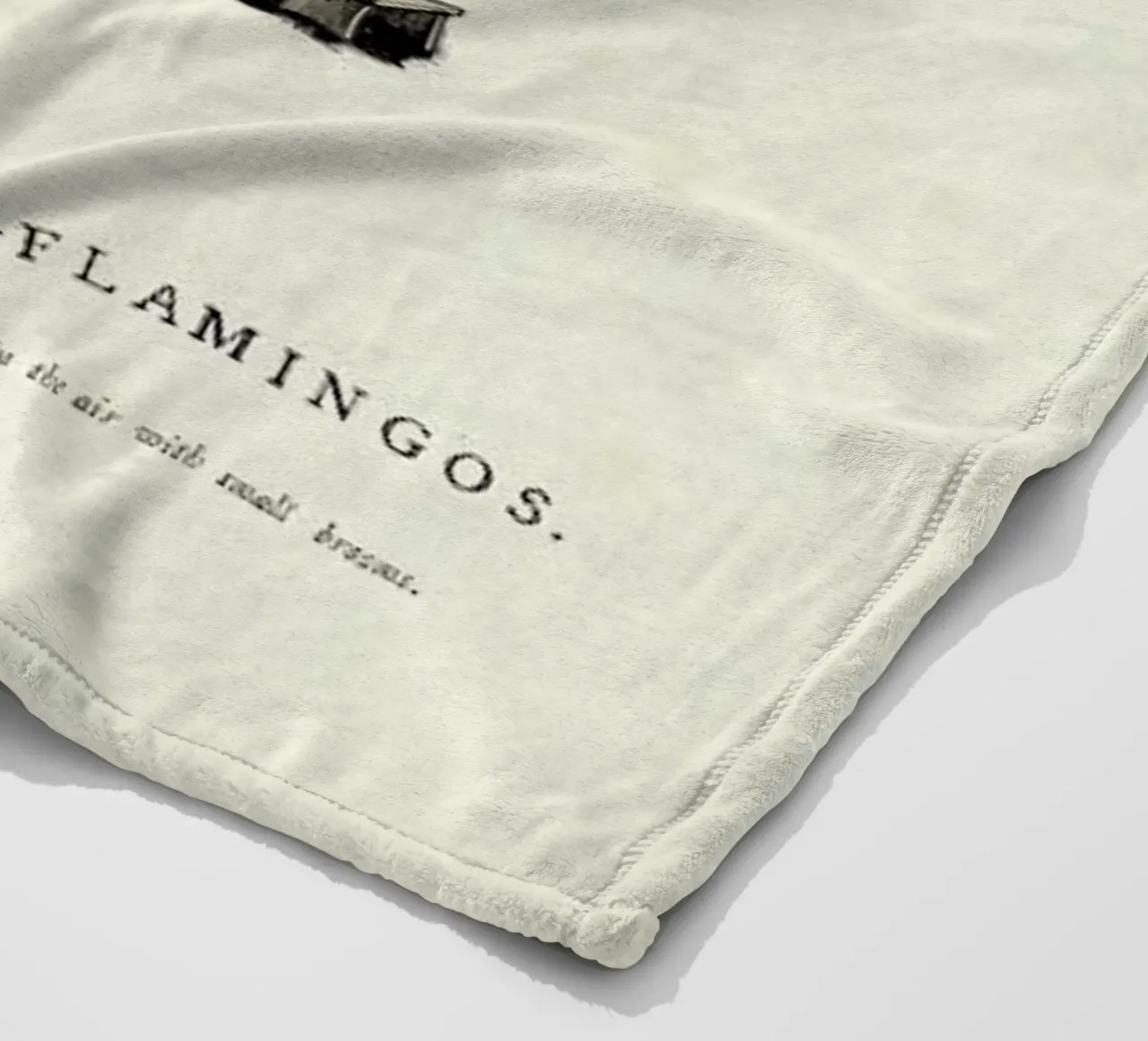 The pious anthropo-flamingos coperta in pile da Matteo Morelli