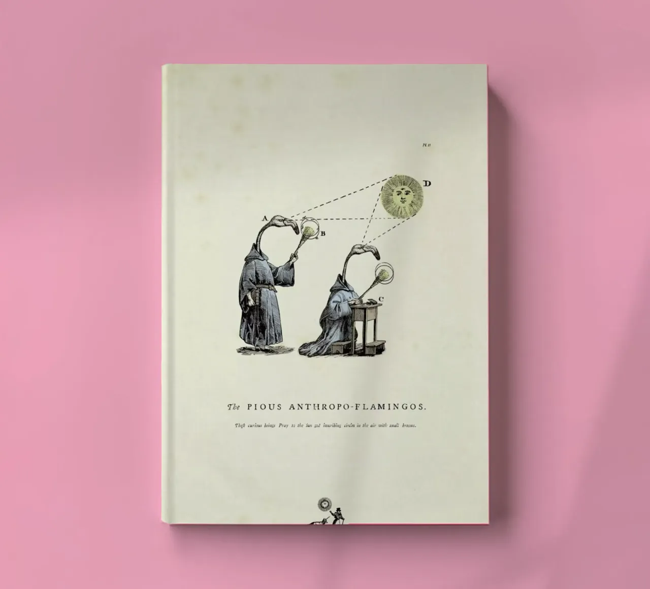 The pious anthropo-flamingos notebook by Matteo Morelli