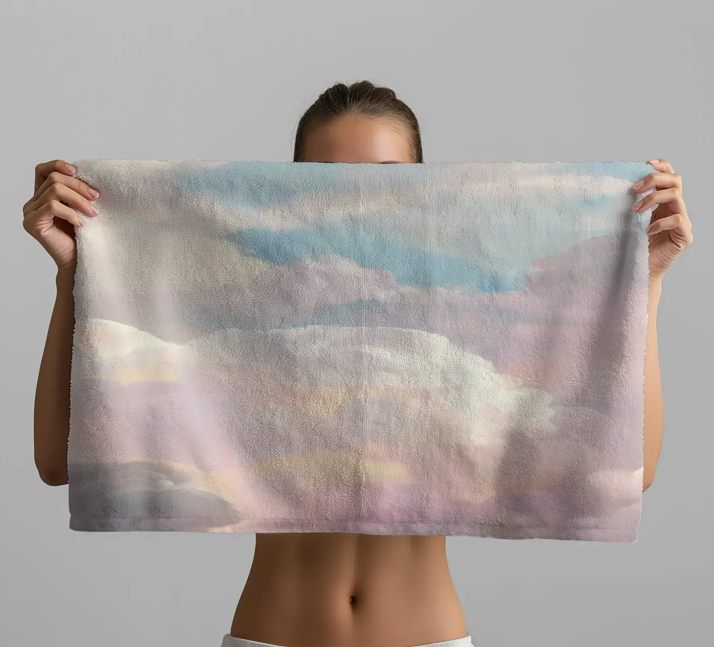 Clouds \ Sky towel by IamHomeStudio
