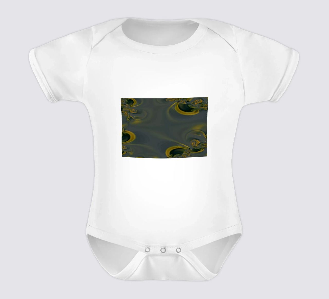 Motif dynamique abstrait en bleu et jaune. body bébé de Something for you