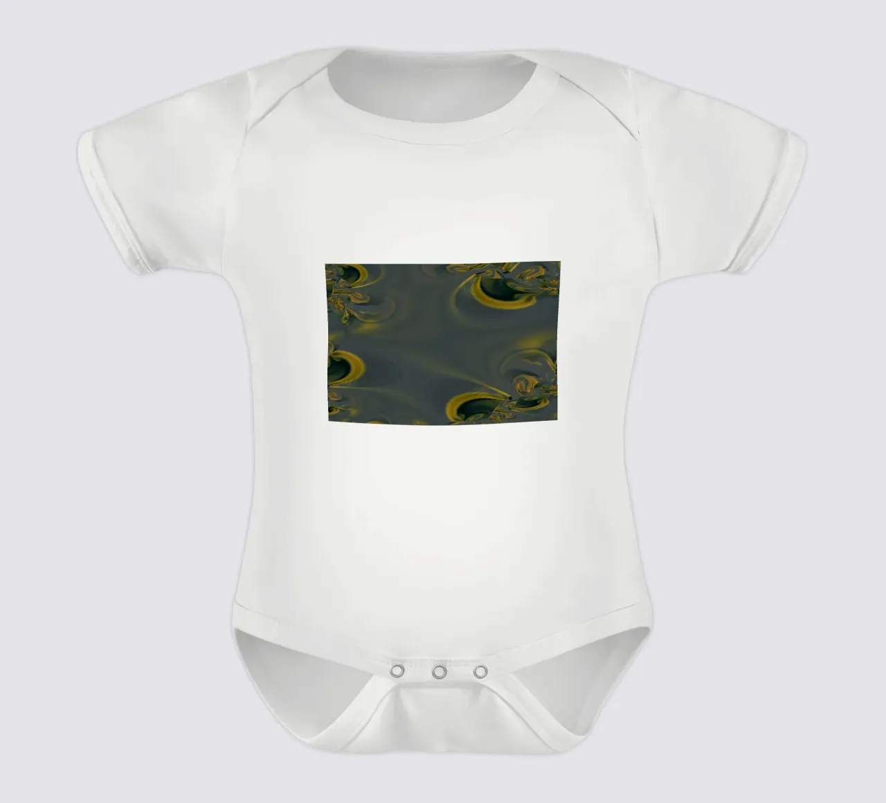 Motif dynamique abstrait en bleu et jaune. body bébé de Something for you
