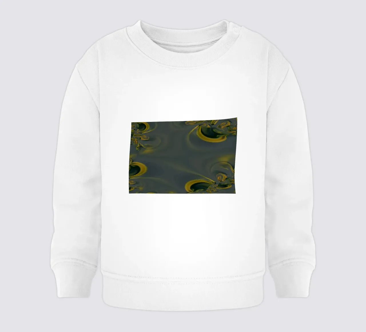 Motif dynamique abstrait en bleu et jaune. sweat pour bébé de Something for you