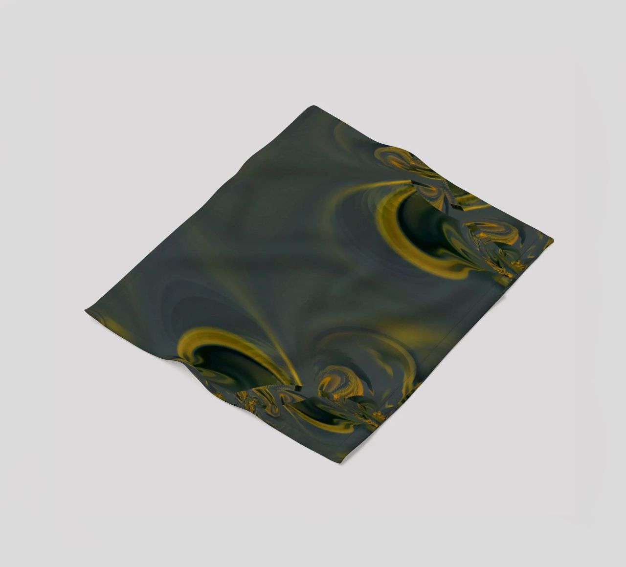 Abstract dynamic pattern in blue and yellow. fleece blanket by Something for you