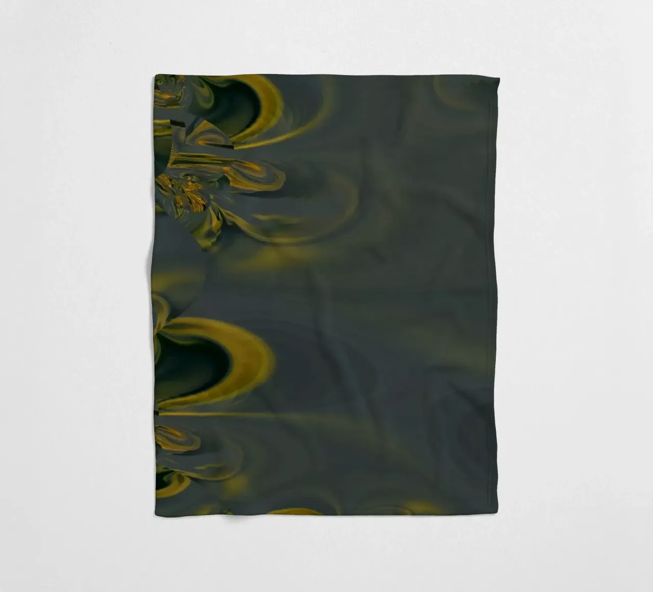 Motif dynamique abstrait en bleu et jaune. plaid polaire de Something for you