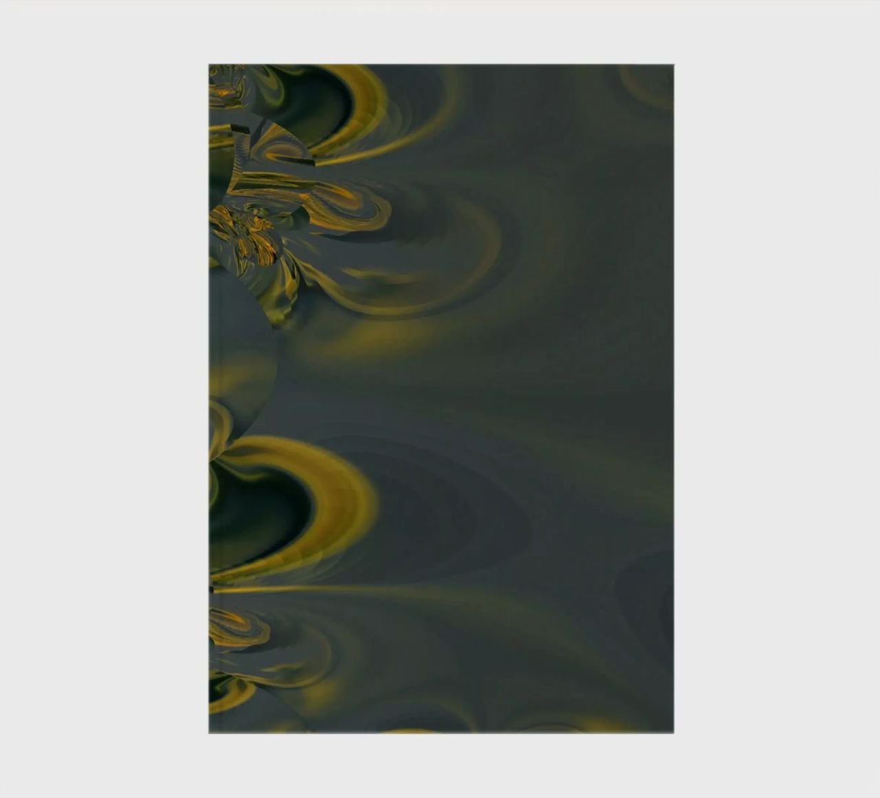 Abstract dynamic pattern in blue and yellow. notebook by Something for you