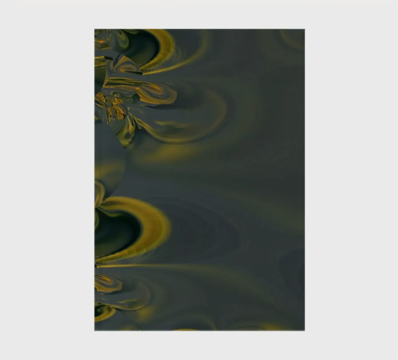 Abstract dynamisch patroon in blauw en geel. notitieboek van Something for you