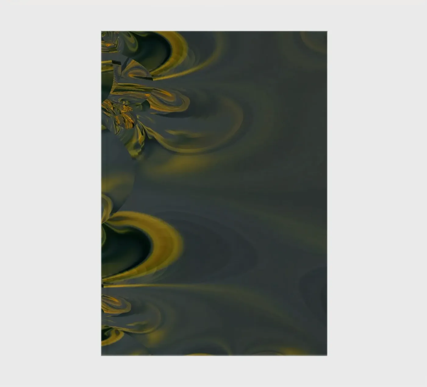 Disegno dinamico astratto in blu e giallo. quaderno da Something for you