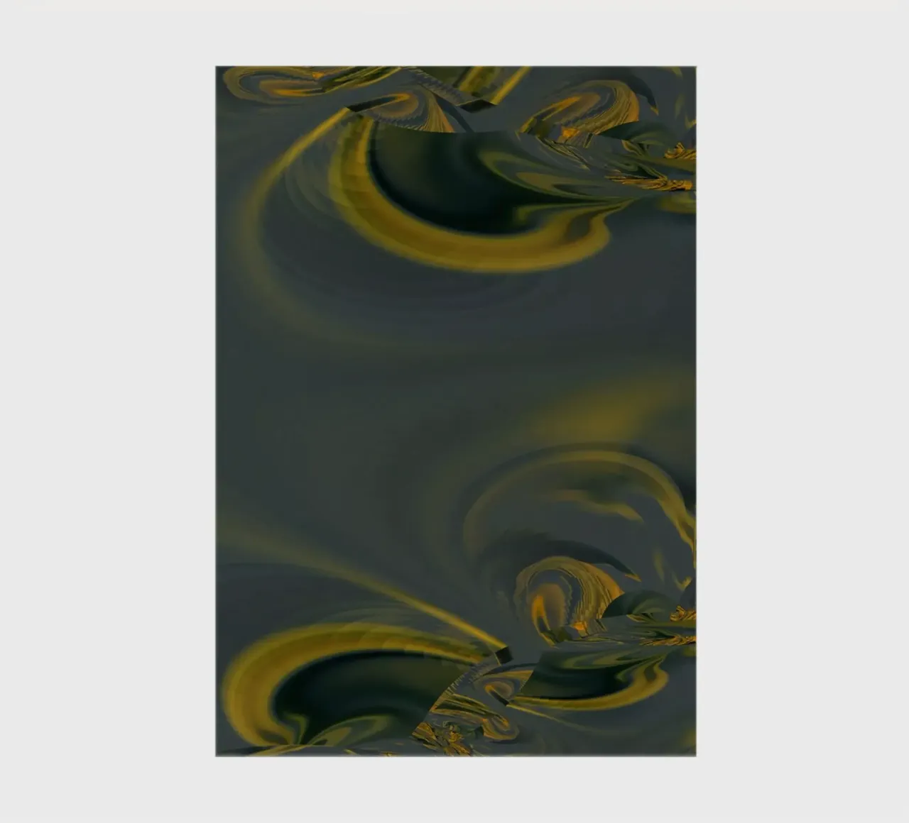 Abstraktes dynamisches Muster in blau und gelb. Notizbuch von Something for you