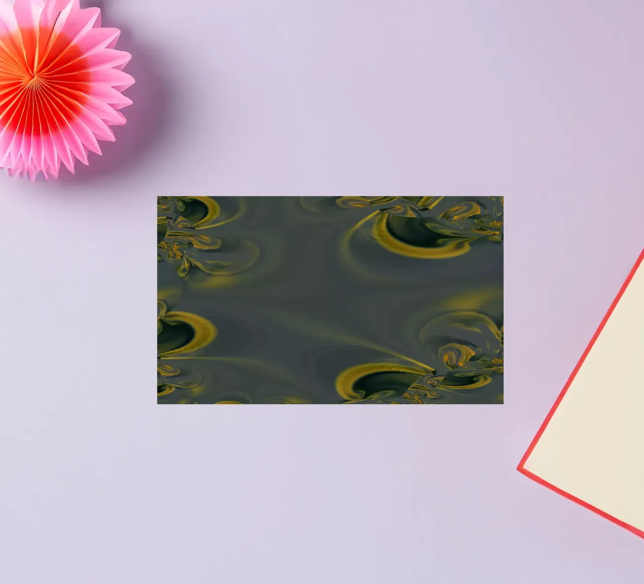 Motif dynamique abstrait en bleu et jaune. autocollant de Something for you