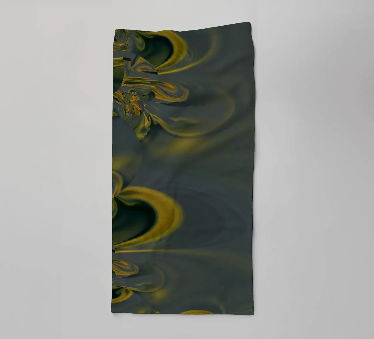 Abstraktes dynamisches Muster in blau und gelb. Handtuch von Something for you