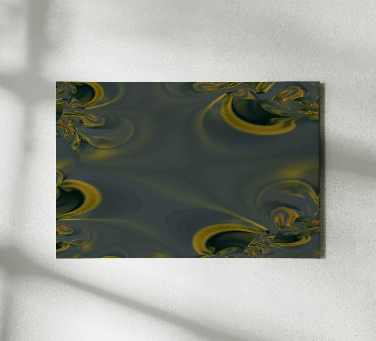 Abstract dynamic pattern in blue and yellow. canvas by Something for you