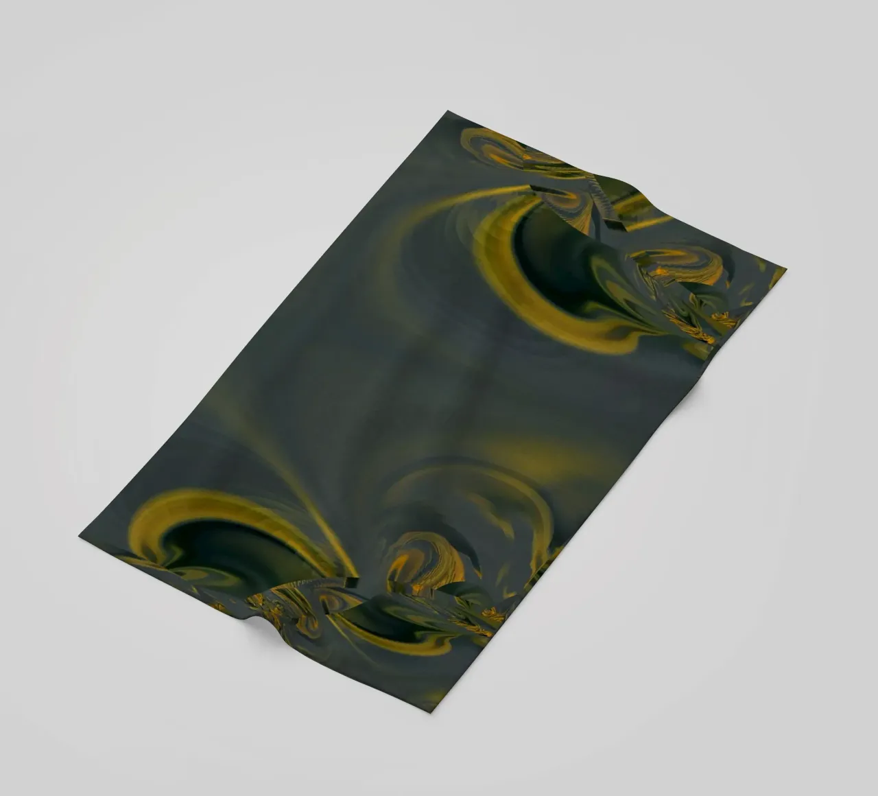 Abstract dynamic pattern in blue and yellow. beach towel by Something for you