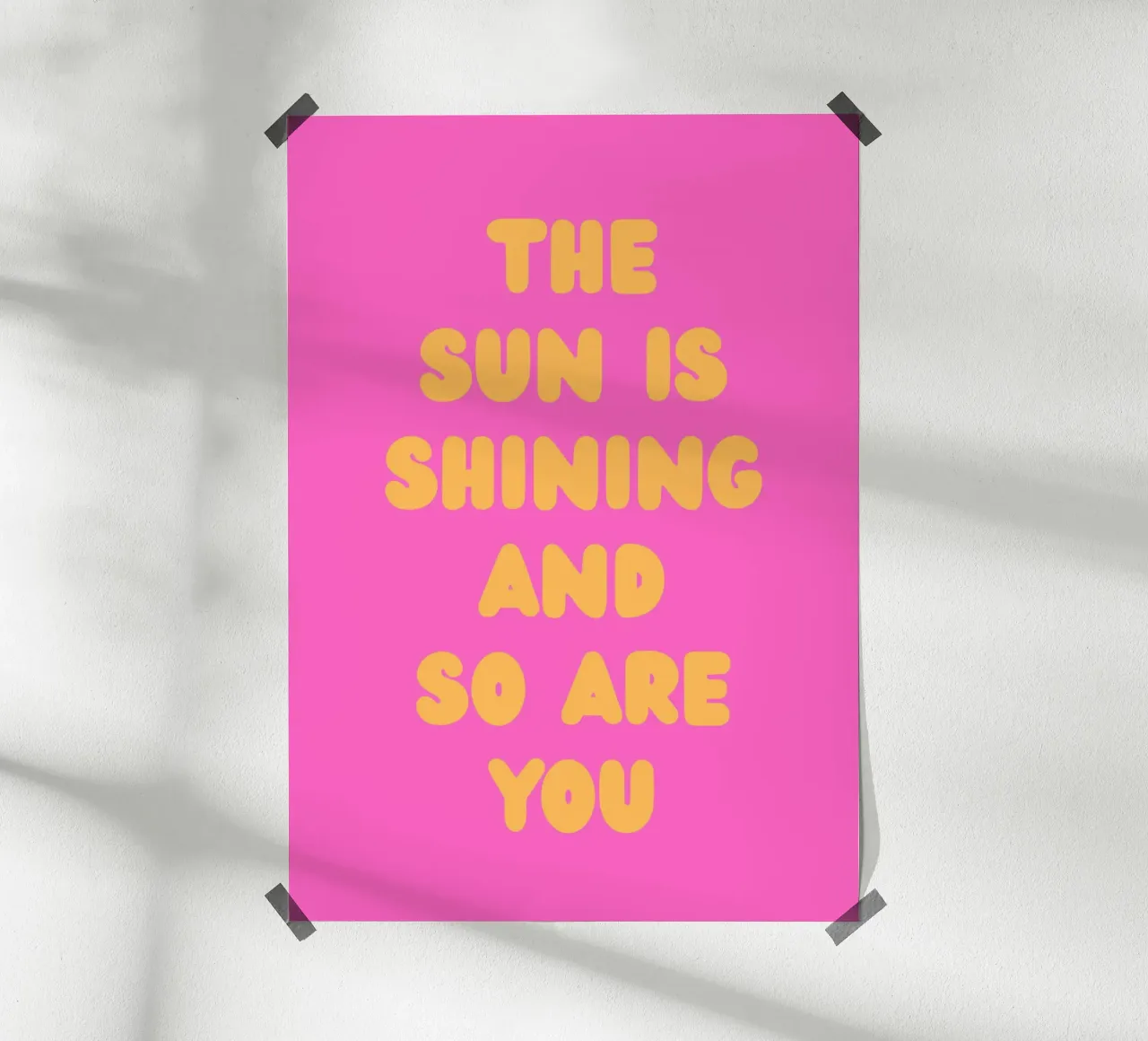 The sun is shining carta hahnemühle da PinkCandyWalls