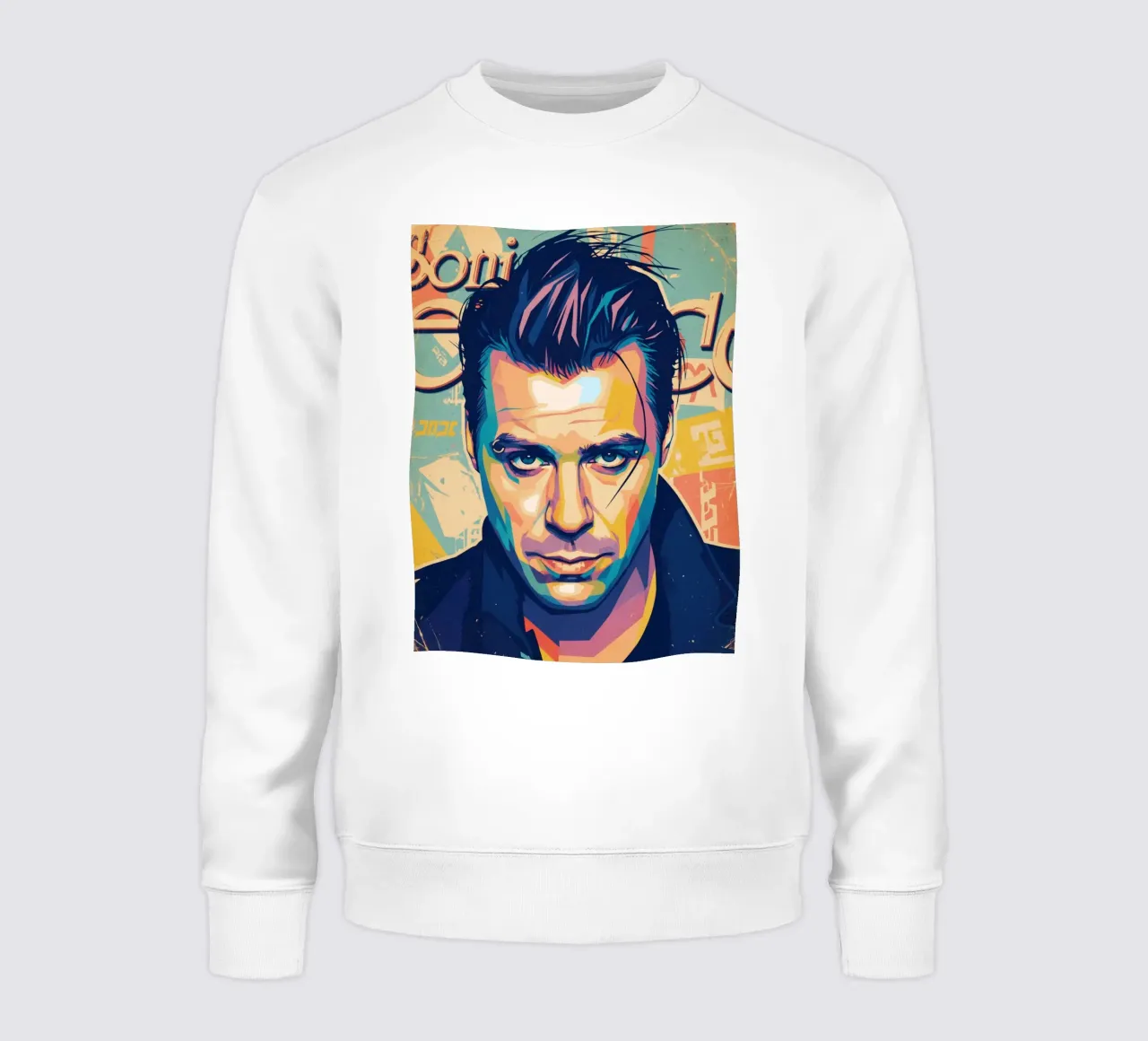 Till Lindemann ritratto pop art felpa da Hantamrata