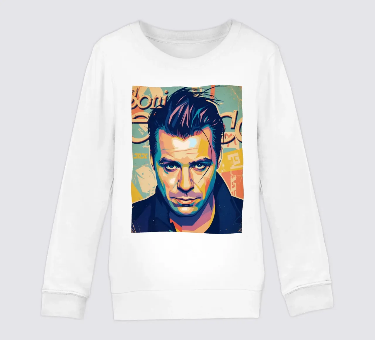 Till Lindemann ritratto pop art felpa bambino da Hantamrata