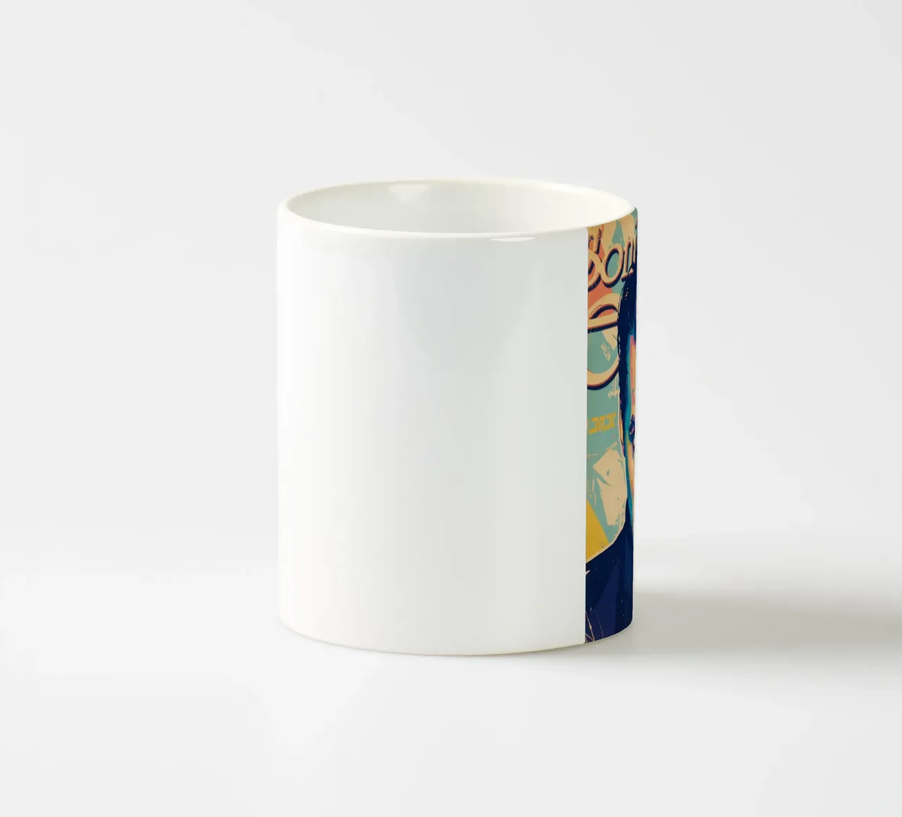 Till Lindemann ritratto pop art tazza in ceramica da Hantamrata