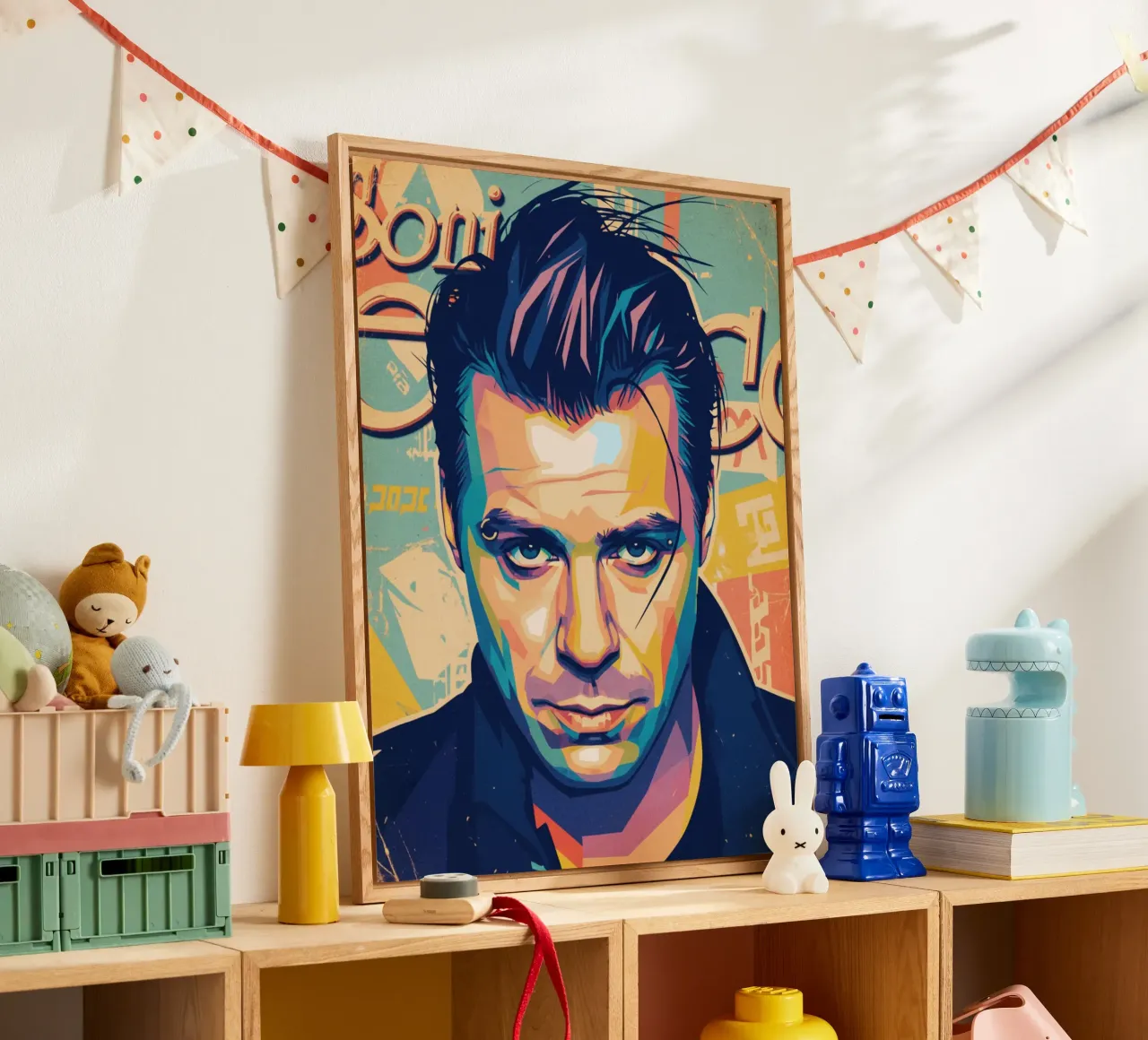 Till Lindemann ritratto pop art plexiglass da Hantamrata