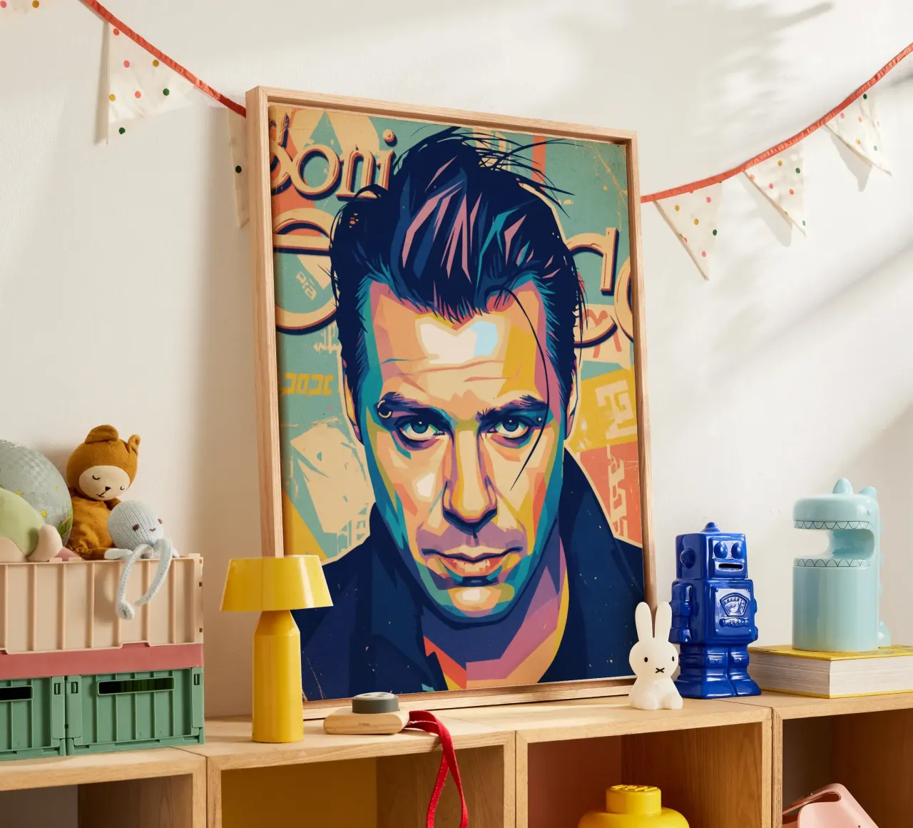 Till Lindemann pop art portrait canvas by Hantamrata
