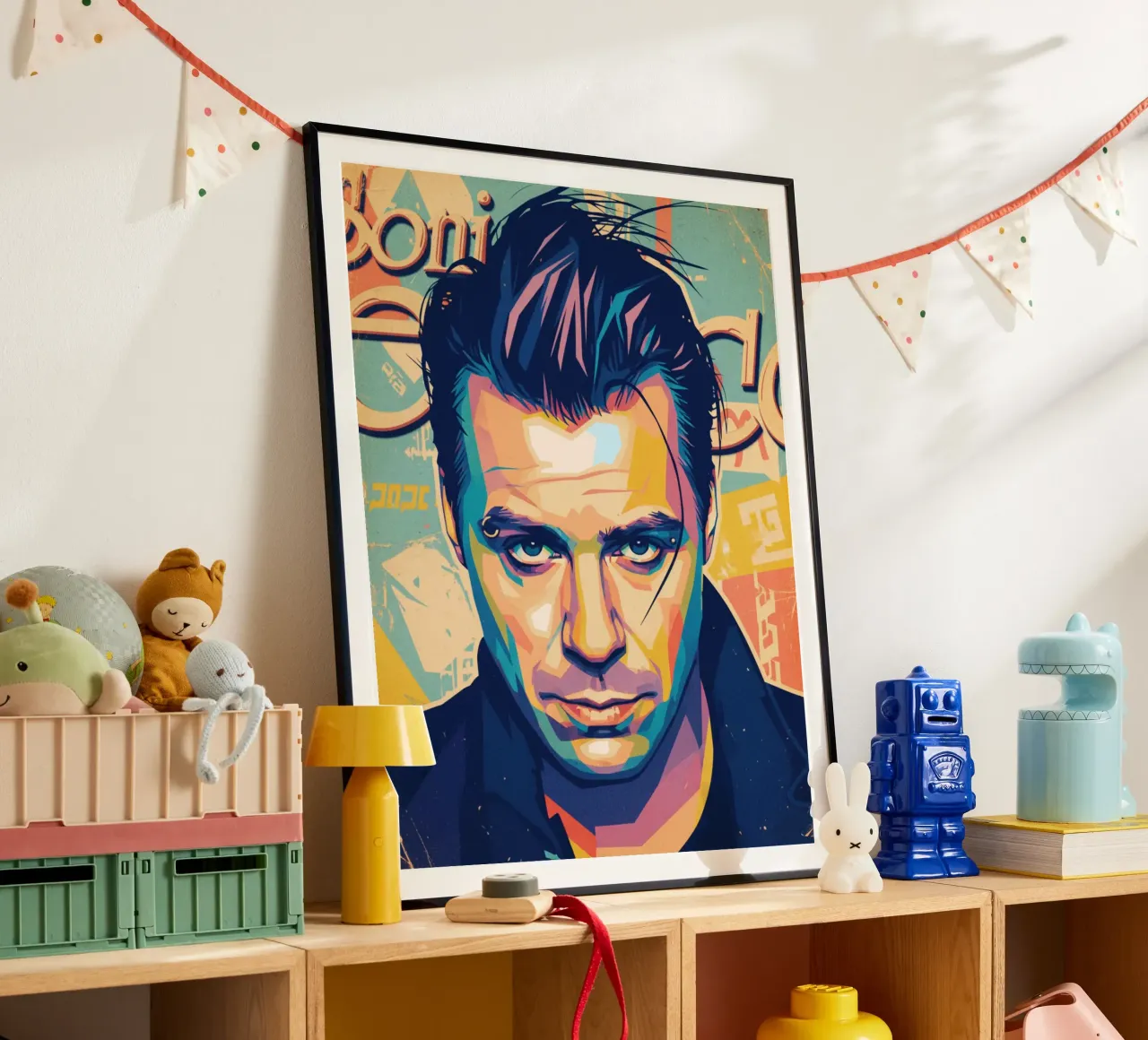 Till Lindemann ritratto pop art carta hahnemühle da Hantamrata