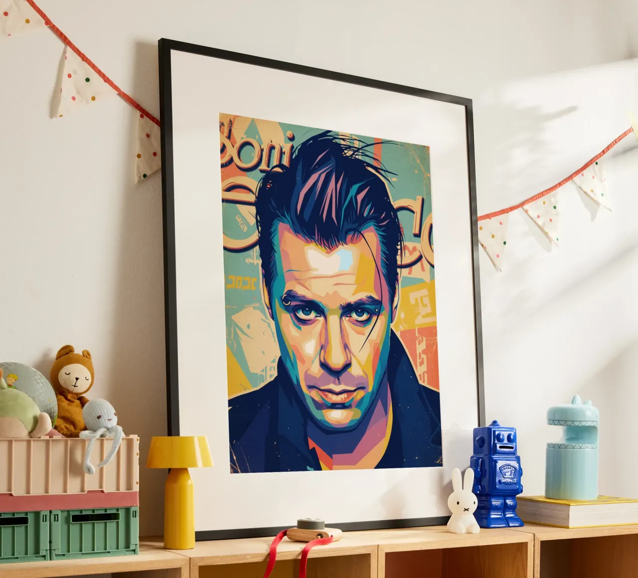 Till Lindemann ritratto pop art carta hahnemühle da Hantamrata
