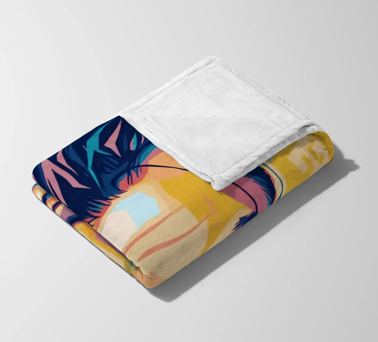 Till Lindemann ritratto pop art coperta in pile da Hantamrata