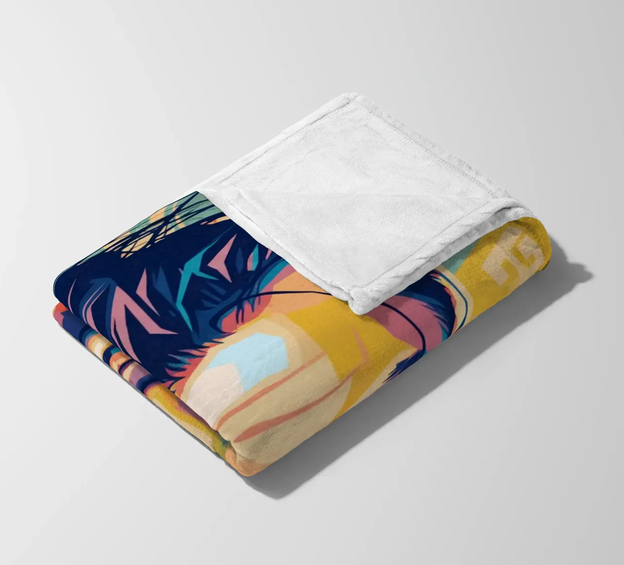 Till Lindemann ritratto pop art coperta in pile da Hantamrata