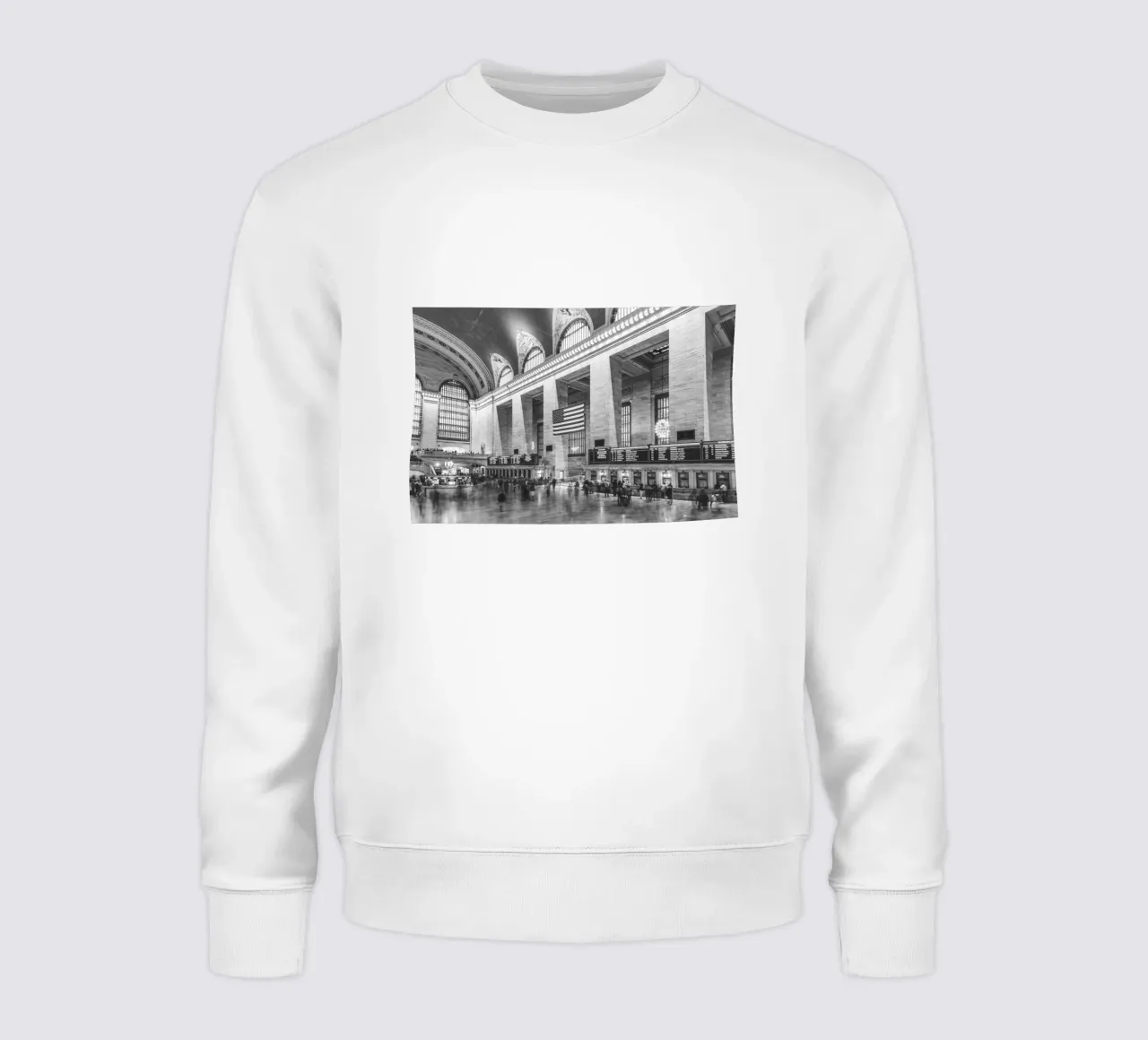 Grand Central Terminal B&W Kunst felpa da Carinaprint