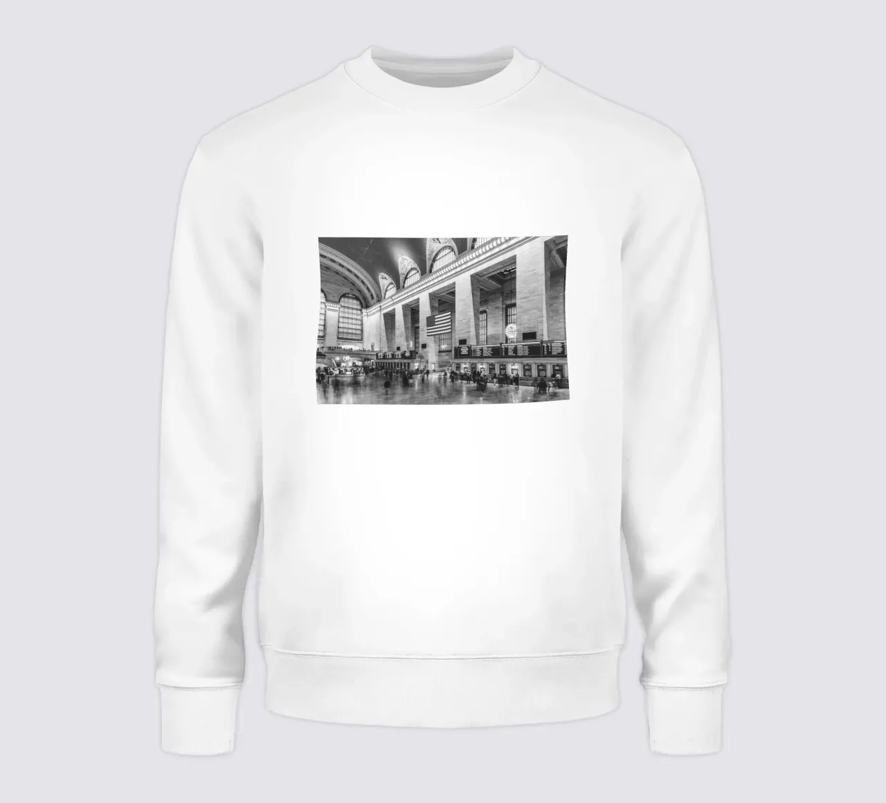 Grand Central Terminal B&W Kunst sudadera de Carinaprint