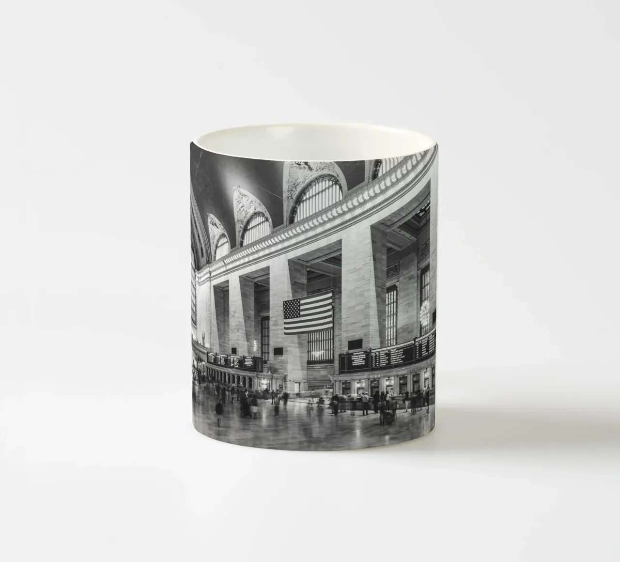 Grand Central Terminal B&W Kunst tazza in ceramica da Carinaprint