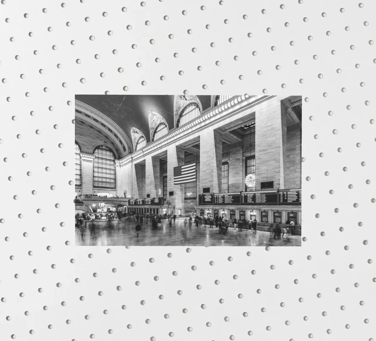 Grand Central Terminal B&W Kunst adesivo da Carinaprint
